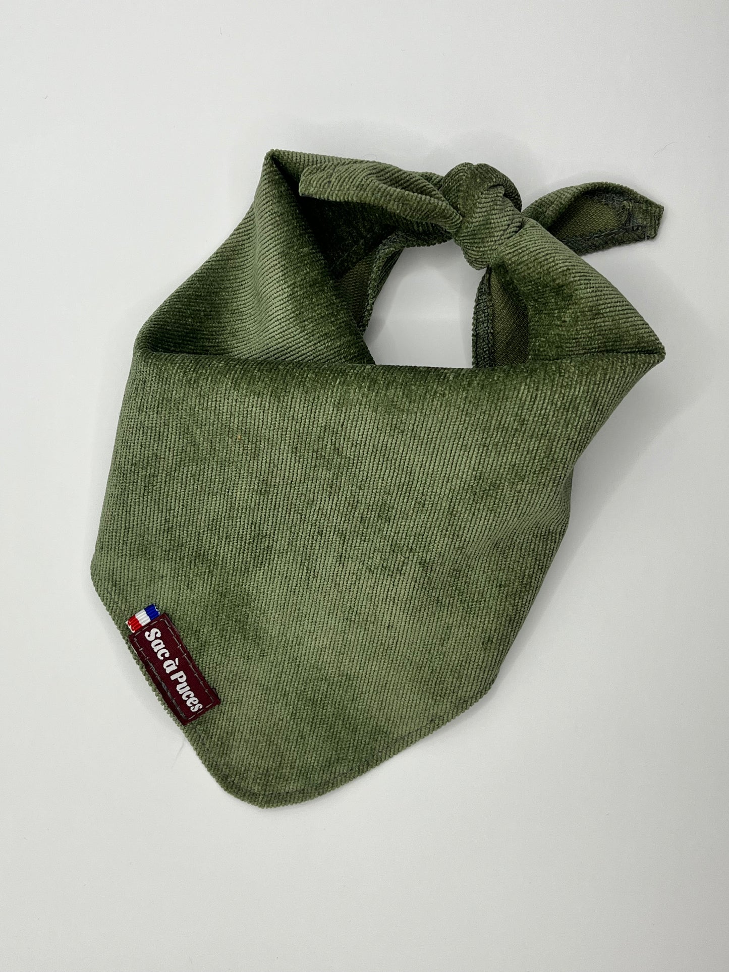 Bandana Petit Velours – Vert Sapin