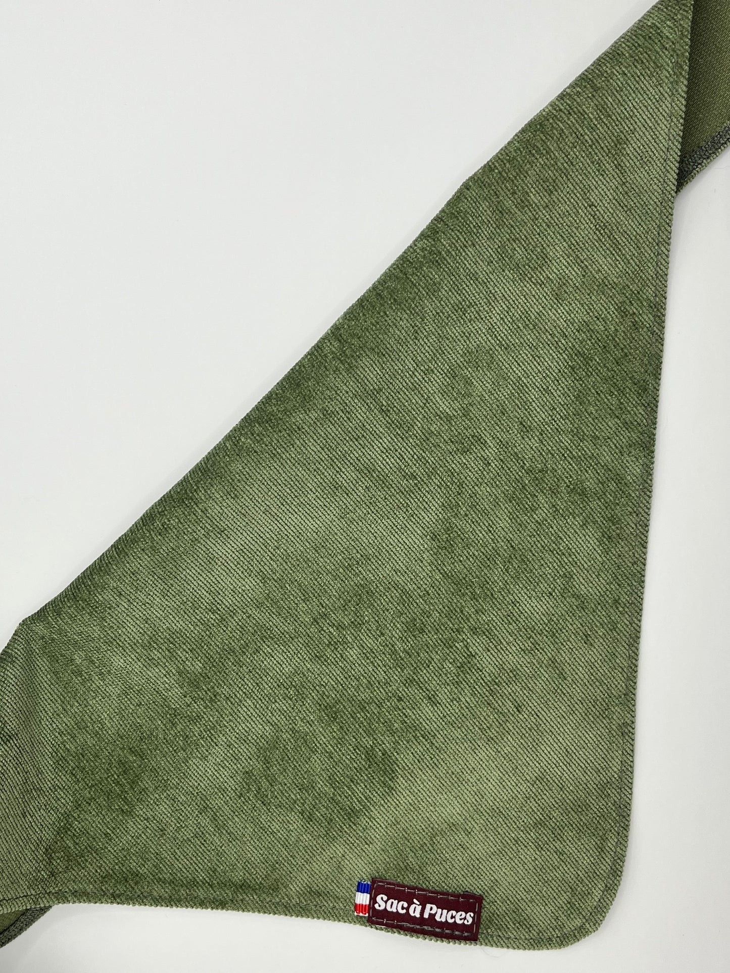 Bandana Petit Velours – Vert Sapin